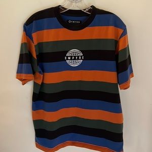 Empyre Multicolor Striped Short Sleeve Tee